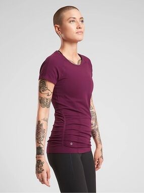 Athleta Short-Sleeve Tee in Plum
